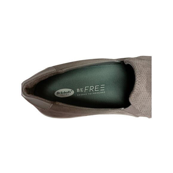 Dr. Scholls Nova Sneakers Womens Size 9 Wide Faux Suede Perfed Soft Gray Odorban - Picture 4 of 8